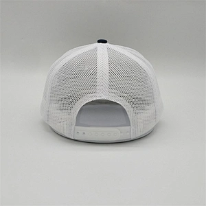 Cheap price OEM Adjustable Trucker Hat Cap Mesh ,Customized Flat Embroidery Logo Trucker Cap , 6 Panel  Plain Truck