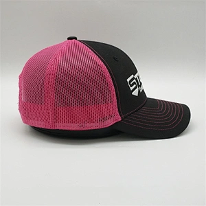 Customize Plain Embroidered Pink Trucker Hats,Wholesale One Size Fits All Cap,Personalized Promotion Hip Hop Mesh Trucker Caps