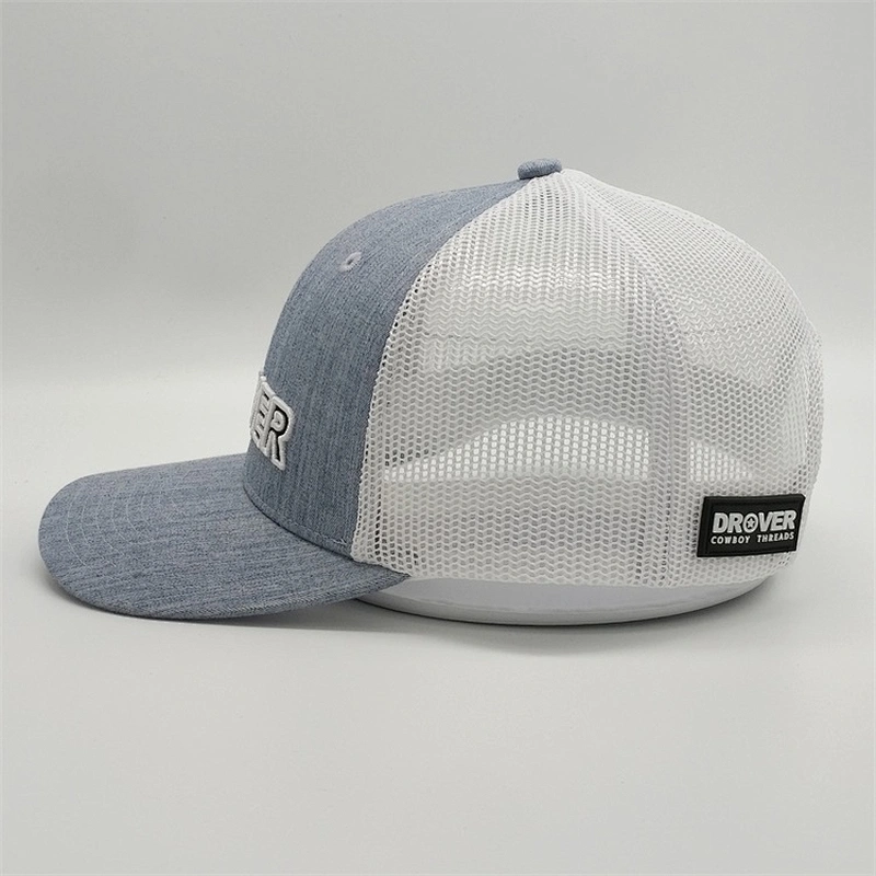 Fashional Design Rubber Patch Sun Hats,Hemp Light Bule Trucker Caps,Custom 3d Outline Embroidery Trucker Hats