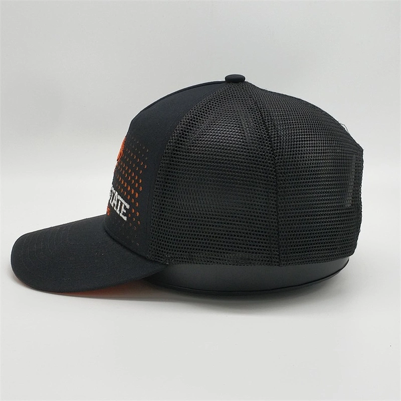 Most Popular Customised Chino Twill 5 Panel Orange Embroidery Logo Design Snapback Hat Trucker Caps With Own Logo