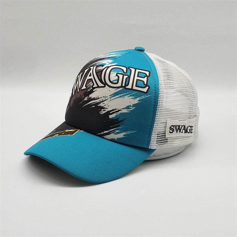 New Style Custom Printing Trucker Hip Hop Hats Caps,Cotton Mesh Material Trucker Caps  Logo,Women Flat Bill Baseball Polyester
