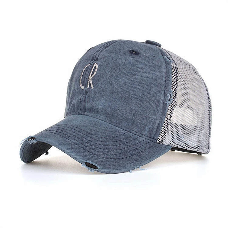 Cheap Price Curved Bill Jeans Trucker Hat,Vintage Distressed Denim Base ball Cap,Washed Embroidery Worn Out Baseball Hat