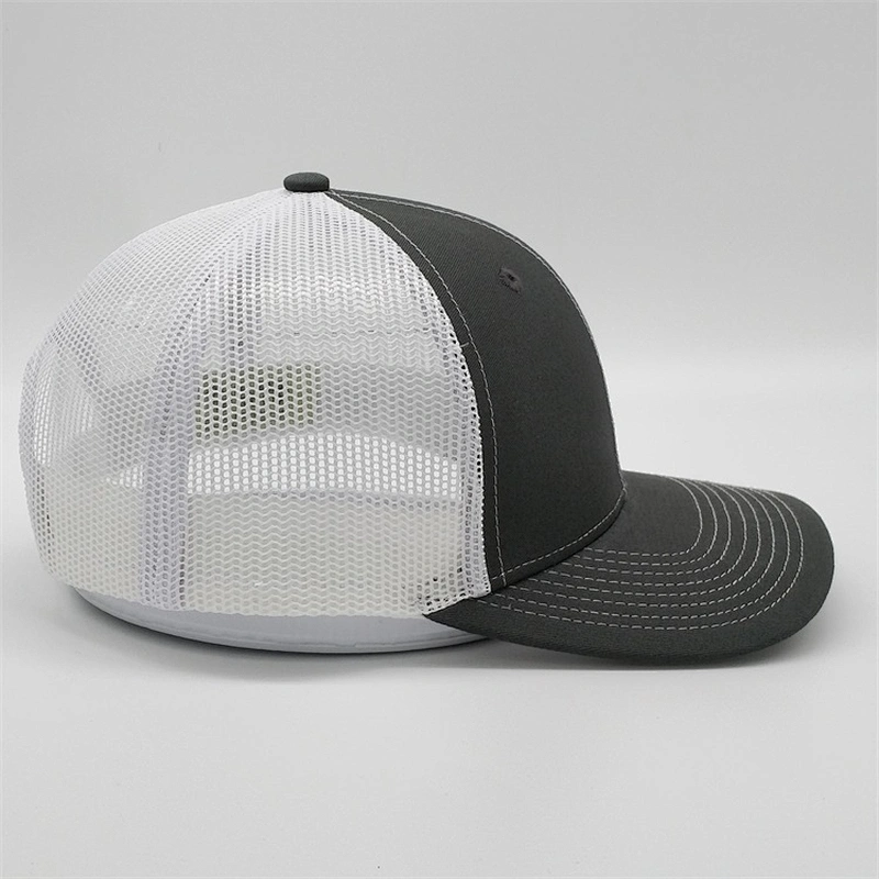 2019 OEM Dray Grey Truck Hat,3D Logo Embroidery Material Trucker Hat,Custom Mens Flex Fitted Trucker Caps