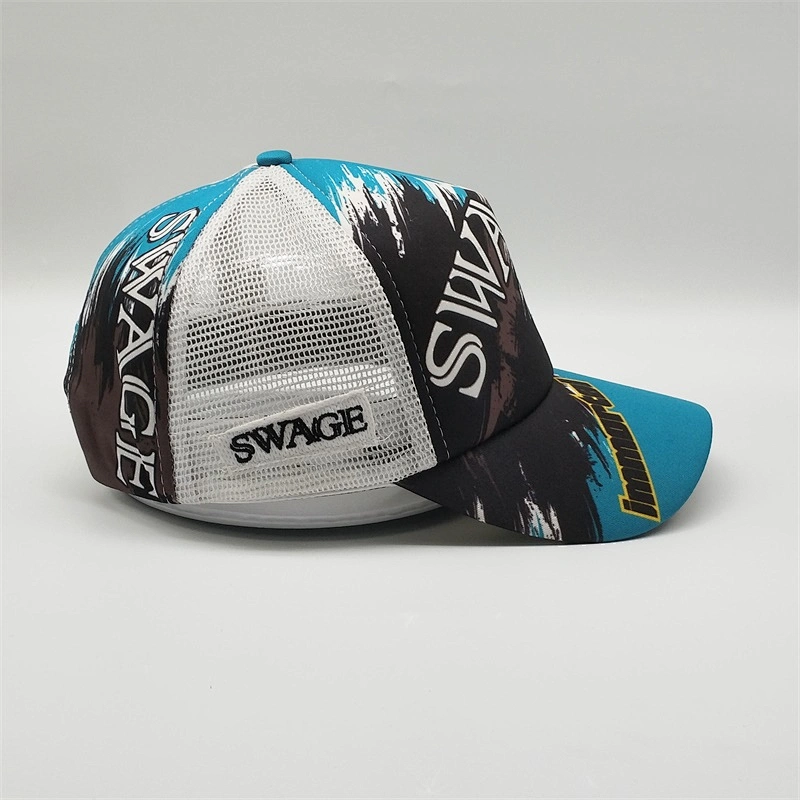 New Style Custom Printing Trucker Hip Hop Hats Caps,Cotton Mesh Material Trucker Caps  Logo,Women Flat Bill Baseball Polyester