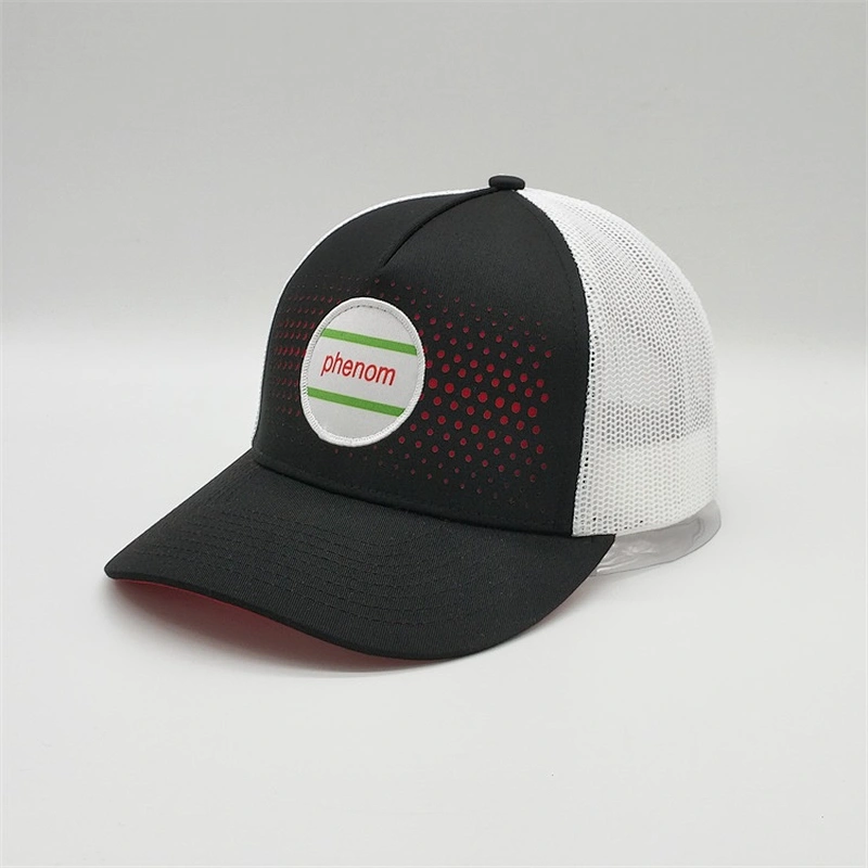 High Quality Laser Drilling Trucker Cap,Custom Patch Logo Trucker Hat,Oem 5 Panel Trucker Caps