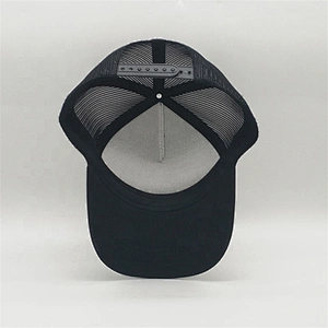 Custom 5 Panel Screen Printed Flat Brim Trucker Hat,White Trucker Cap Black Mesh,Personalized Trucker Caps