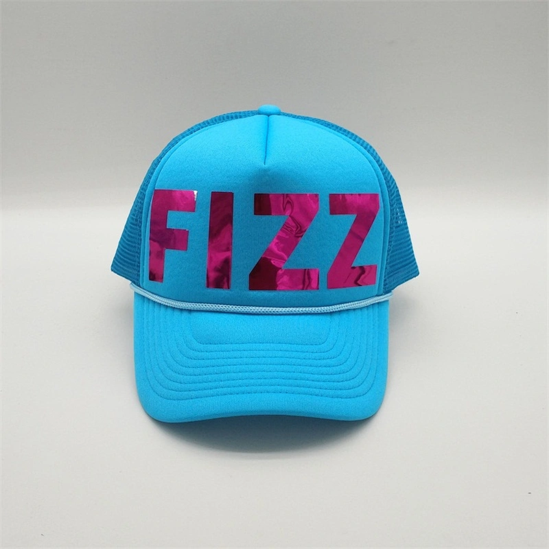 Adjustable Snapback Printed 5-Panel Mesh Rope Trucker Cap