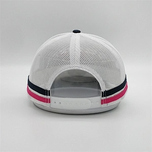 Perfect Quality Custom Two Tone 3D Letter Patches Embroidery 6 Panel Blank Trucker Cap Mesh Hat Baseball Caps