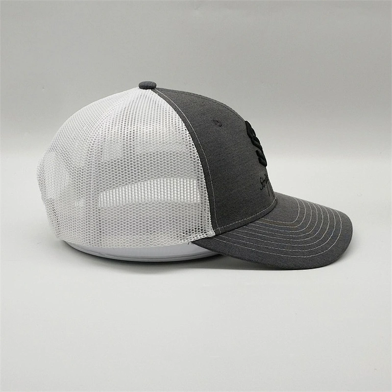 Customised Unisex White Mesh 3d Embroidery Curved Bill Embroidered Character Snapback Trucker Caps With Embroider