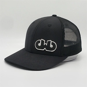2019 Wholesale Custom Made Adjustable Snap Back Cap High Quality Mesh Leather Patch Trucker Hats