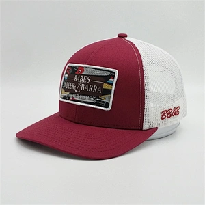 Custom 6 Panel Blue Trucker Cap,High Quality 3D Embroidery Trucker Hats,White Mesh Dry Fit Hat