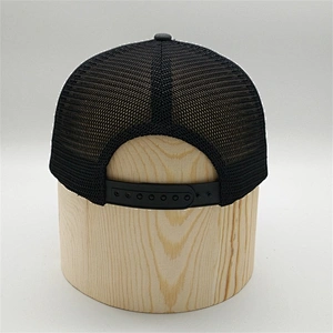 Custom 6 Panel Pigment Washed Fabric Embroidery Patch Mesh Trucker Cap