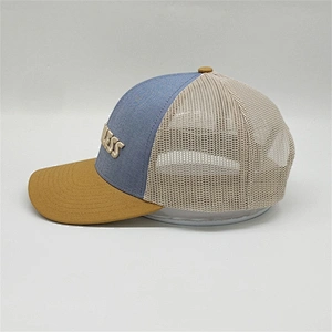 Custom 6 Panel 3D Embroidery Logo Mesh Trucker Hats, Worn-Out Sports Cap Trucker Hats , New Fashion Trucker Baseball Caps