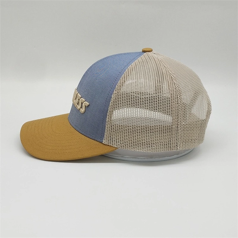 Custom 6 Panel 3D Embroidery Logo Mesh Trucker Hats, Worn-Out Sports Cap Trucker Hats , New Fashion Trucker Baseball Caps