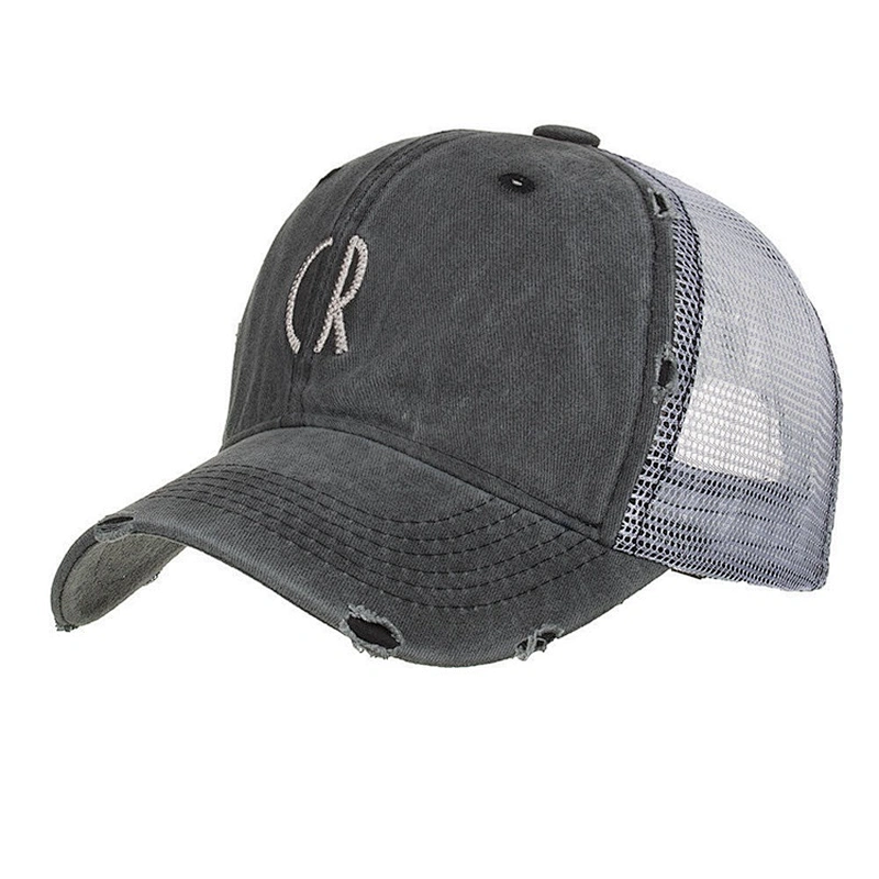 Cheap Price Curved Bill Jeans Trucker Hat,Vintage Distressed Denim Base ball Cap,Washed Embroidery Worn Out Baseball Hat