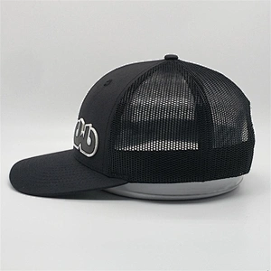 2019 Wholesale Custom Made Adjustable Snap Back Cap High Quality Mesh Leather Patch Trucker Hats