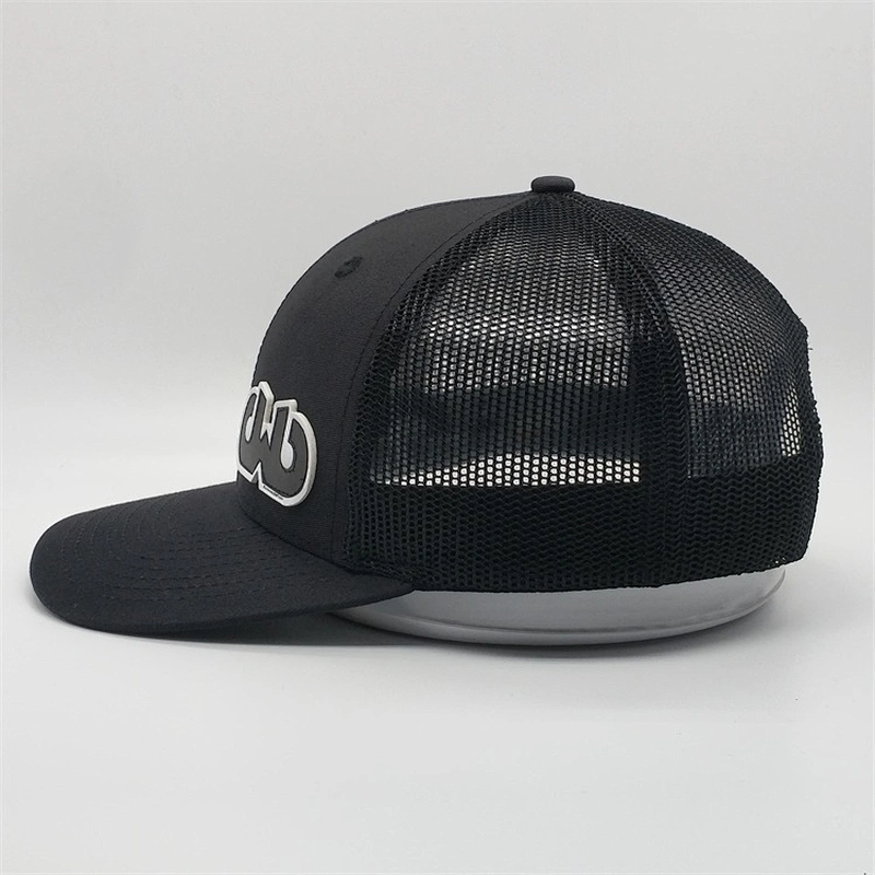 2019 Wholesale Custom Made Adjustable Snap Back Cap High Quality Mesh Leather Patch Trucker Hats