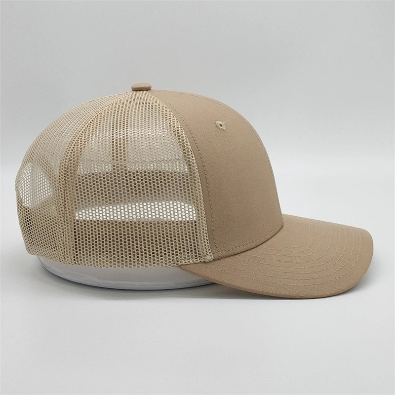 Customized Branded Trucker Caps,Plain Simple Truck Mesh Hats,Khaki Colour Trucker Hats