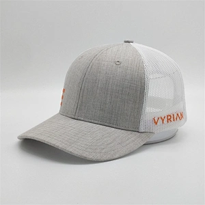 Personalized  Embroidery 6 Panel Two Tone Fitted Hat Custom Logo Baseball Mesh Trucker Sports Caps