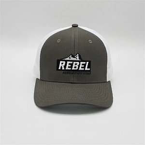 Popular Custom Embroidery Snapback Cap,Embroidery Logo Own Mesh Baseball Trrucker Cap,Half Mesh White Trucker Hat