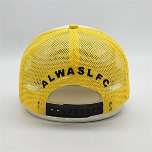 High Quality Custom Foam Trucker Hats,5 Panel Foam Yellow Plain Snapback Caps,Worn-out 3d Embroidery Distressed Trucker Hats