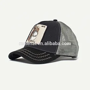 Custom Meidiney Variety Style Embroidery Animal Patch Mesh Back Trucker Hats