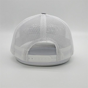 Hats Wholesale Designer Trucker Hats,Slight Gray White Embroidered Truck Hats, Customized Real Leather Trucker Caps