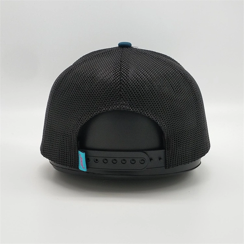 2019 Cheap Custom Cotton Embroidery Animal Logo Trucker Caps,6 Panel Navy Blue Baseball Hats,Black Mesh Trucker Hat