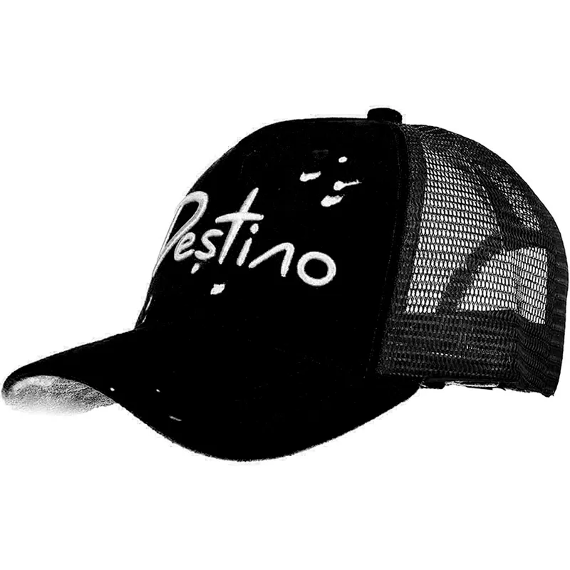 High Quality Customized Logo Structured Trucker Caps,5 Panel Paint Splatter Mesh Hats,3d Embroidery Suede Trucker Cap