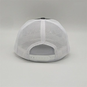 China Factory Design 6 Panel Heather Grey Trucker Hat,Unisex Curved Brim Adjustable Strap Back Hat,Custom Logo Plain Mesh Cap