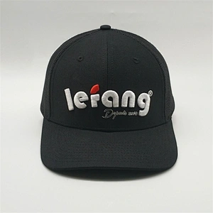 Custom 3D Embroidery Logo Running Truck Hat Black Cap,Women Men 6 Panel Trucker Mesh Material,Sublimation Fitted Outdoor Hats