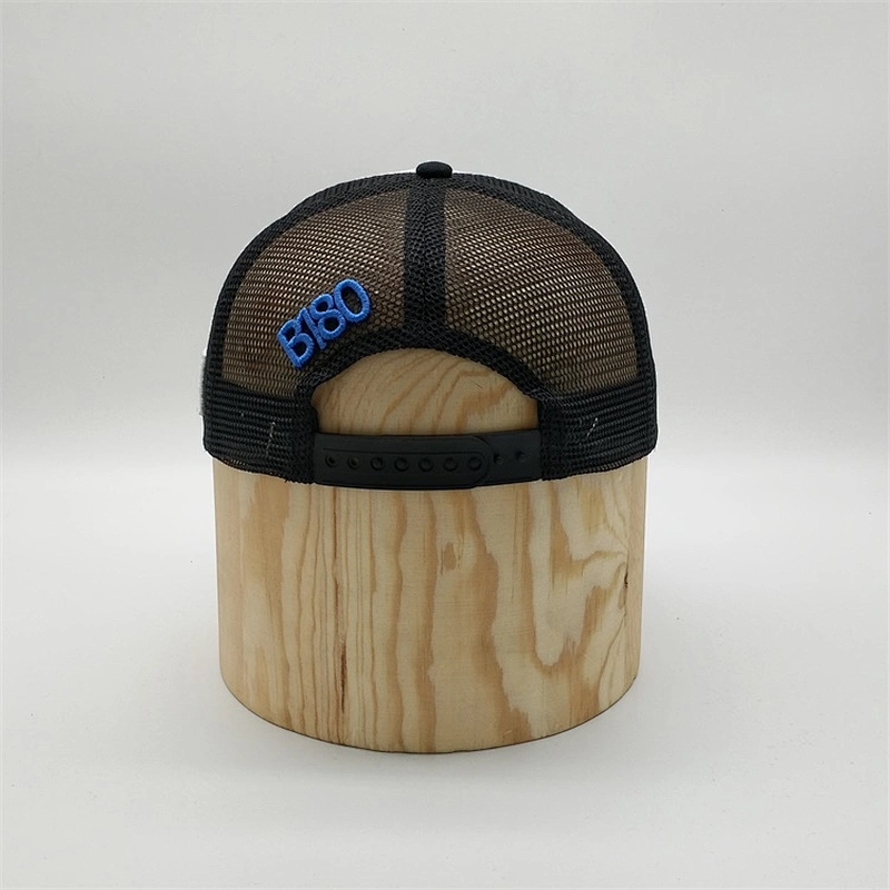 Custom 5 Panel 3D Golden Embroidery Patch Foam Mesh Trucker Caps Hat