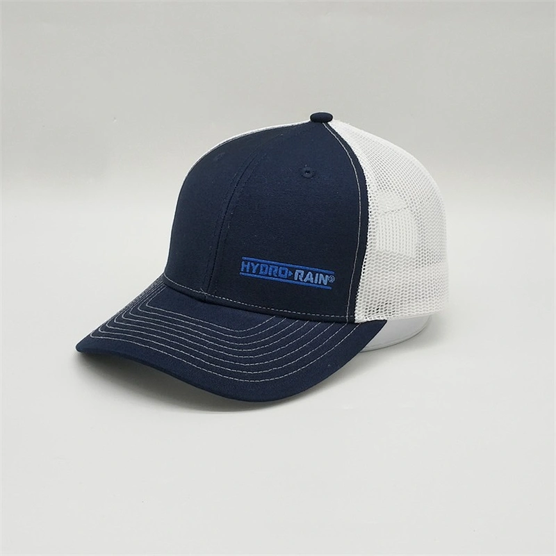 Cheap price OEM Adjustable Trucker Hat Cap Mesh ,Customized Flat Embroidery Logo Trucker Cap , 6 Panel  Plain Truck