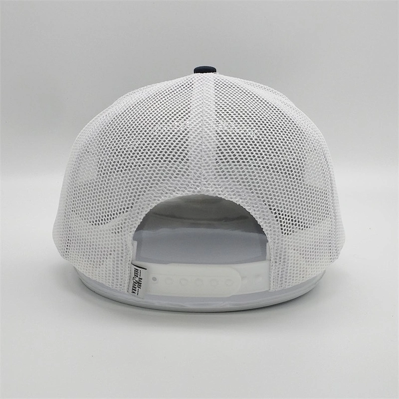 6 Panel Custom Gold Embroidery Patch Curve Bill Snapback Cap Low Profile Baseball Mesh Trucker Hats For Small Head