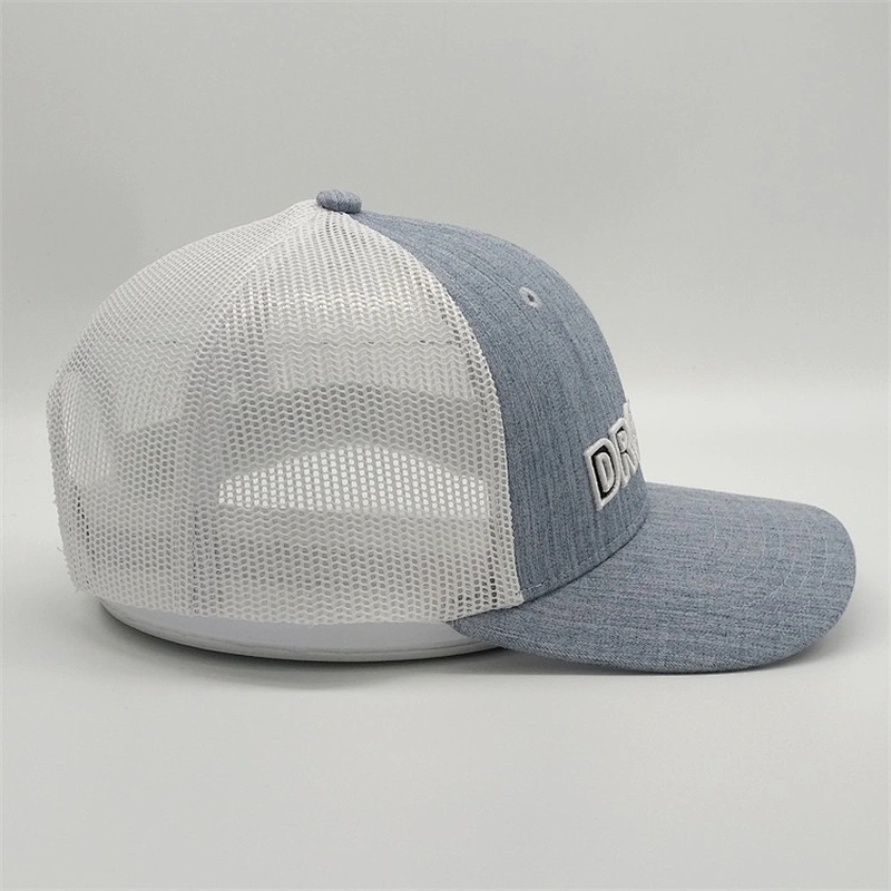 Fashional Design Rubber Patch Sun Hats,Hemp Light Bule Trucker Caps,Custom 3d Outline Embroidery Trucker Hats