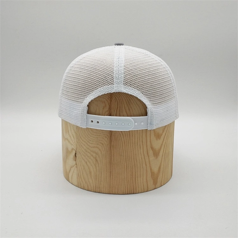 Custom Cheap Plain Worn-Out 6 Panel Curved Brim Snap Back Mesh Trucker Cap Baseball Hat