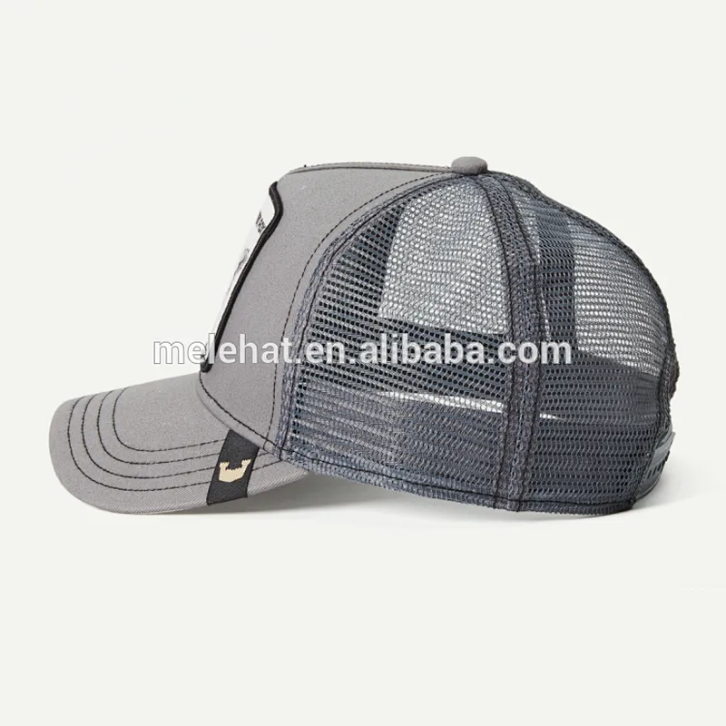 Custom Meidiney 5 Panel Embroidery Patch Logo Mesh Trucker Cap