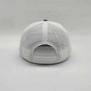 Custom Wholesale Sport Hip-Hop Snap Back Hat Baseball Curved Bill Half Mesh Trucker Caps With Embroidery