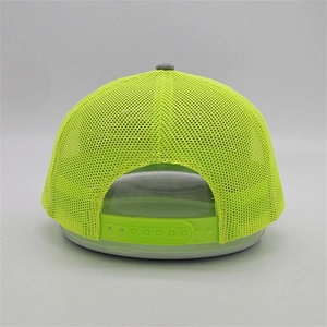 2019 Wholesale New Custom 6 Panel Embroidery Heather Grey Blank Snapback Trucker Hat Mesh Caps