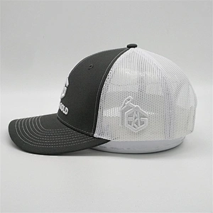 Custom 3D embroidered BLACK GOLD trucker cap,six panel low profile mesh plastic snapback ,black men sports trucker hats