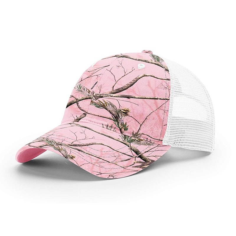 Wholesale Custom 6 Panel Mesh Camo Trucker Cap