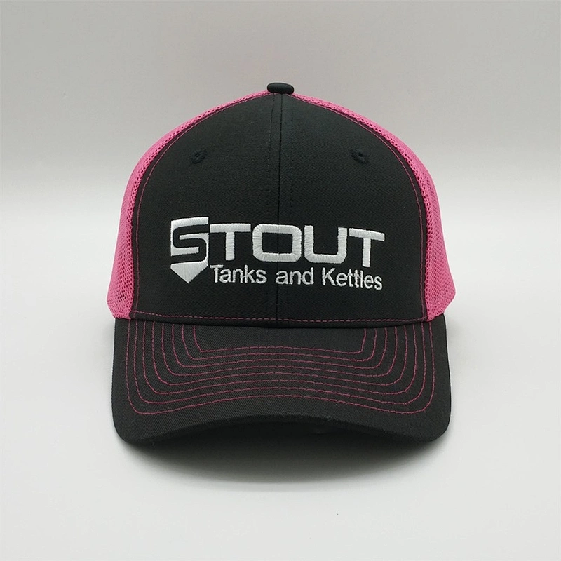 Customize Plain Embroidered Pink Trucker Hats,Wholesale One Size Fits All Cap,Personalized Promotion Hip Hop Mesh Trucker Caps