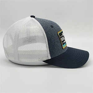 6 Panel Custom Gold Embroidery Patch Curve Bill Snapback Cap Low Profile Baseball Mesh Trucker Hats For Small Head