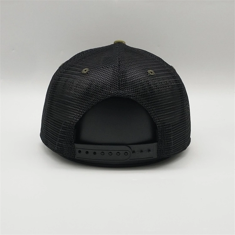 Custom Richardson Shape Quality Camo Mesh Trucker Cap,Flat Bill Snapback Hat,3D Embroidery Patch Logo Camo Trucker Hat