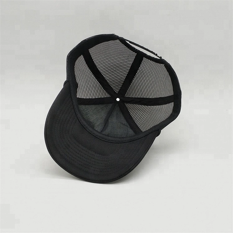 Custom 5 Panel Horse Printed Short Bill Foam Plain Trucker Cap Mesh Hat