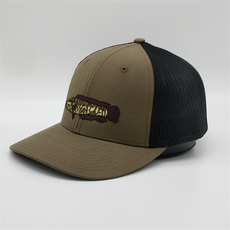 China Wholesale Curve Brim Yupoong Trucker Caps Olive Green Trucker Hats With Embroider Logo