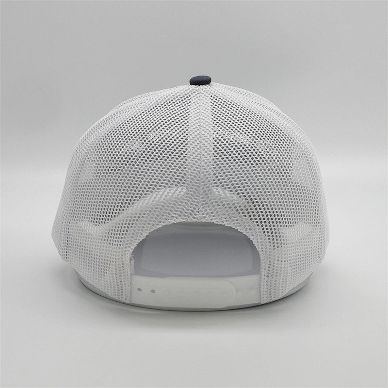 Oem Newest Model Mesh Truck Cap,Custom Your Brand Trucker Caps,Gray Woven Patch 5 Panel Trucker Hats