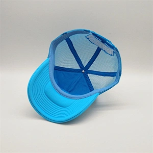 Foam Front Metal Printed Trucker Cap With Mesh