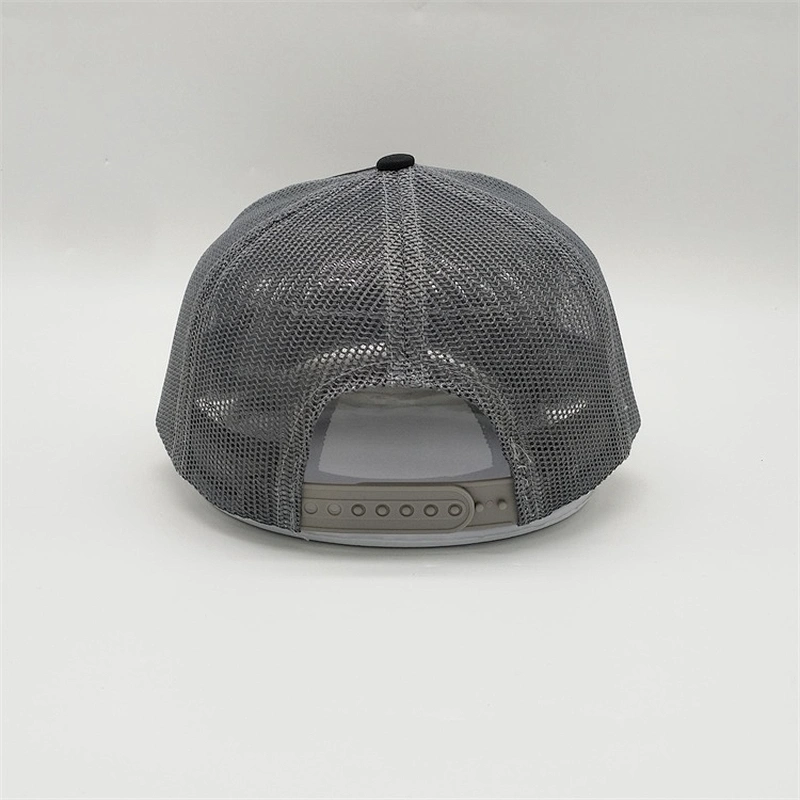 Hot Selling Trucker Hat  Mesh Adjustable Cap,Custom Flat Embroidery 6 Panel Trucker Cap And Hat,Black Plain Adjustable Trucker