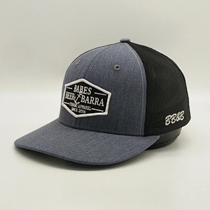 Wholesale Heather Grey Trucker Hats,Premium Plain Black Mesh Hat,Embroidered Customize Logo Trucker Caps